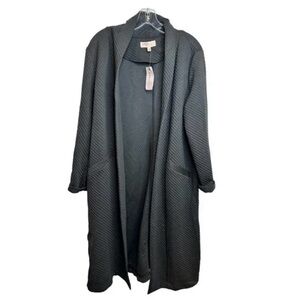 Philosophy Black Long Black Knit Cardigqn/Coat.